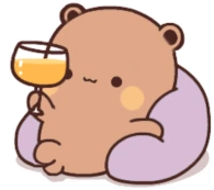 bubu_and_dudu_drink_glass emote