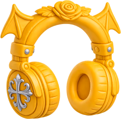 Yellowgothicheadphones emote