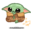 BabyYodaMaths animated emote