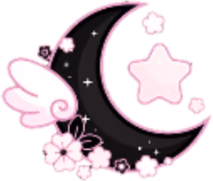 pastelpinknblackmoon emote