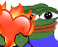 Pepe_ios_flaming_heart emote