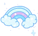bluetintedrainbow emoji