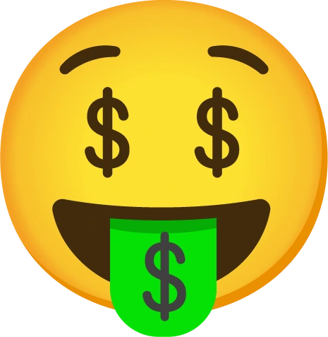 MoneyMouthFaceEmoji emote