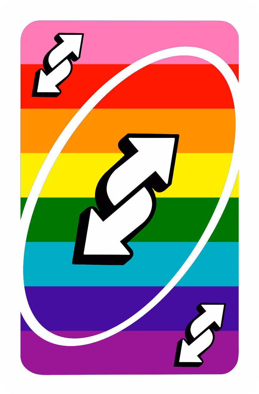 LGBT_Uno_Reverse_No_U_Gay sticker