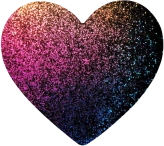Rainbowglitterheart emote