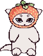strawberrycat_white emote
