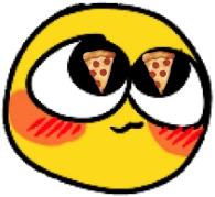 HappyPizzaEyes emote
