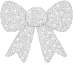 White_glitter_bow emote