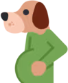 pregnant_dog emote
