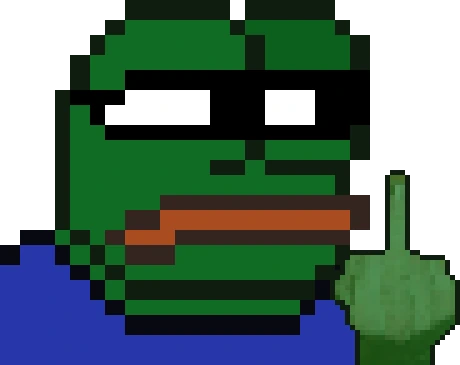 pepemiddlefingerfuck emote