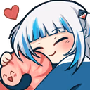 GawrGuraHug emote