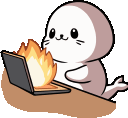 sappyThisIsFine animated emote