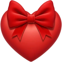 Redheartwithavelvetbow emote