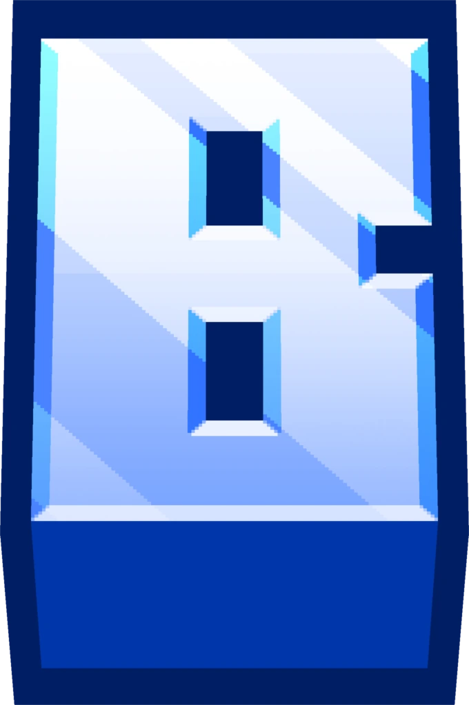 minecraft_blue_B sticker