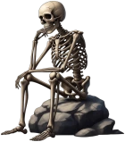 Thoughtfulskeleton emote