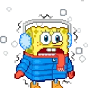 pixel_spongebobcold emoji
