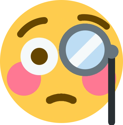 flushed_Monocle emoji