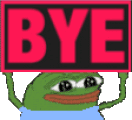BYE animated emote