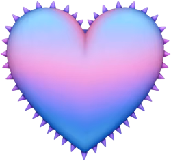 Pinkvioltetblueheart emote