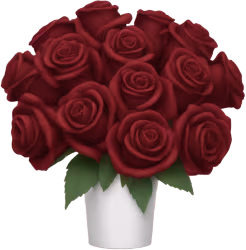 Bouquetofburgundyroses emote