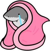 sharkblanketcry emote