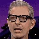 JeffGoldblumGulp emote