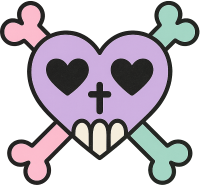 Goth_heart static emote