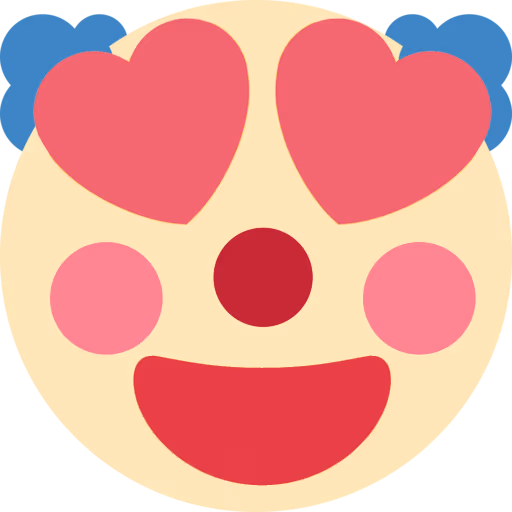 clownhearteyes emote
