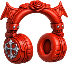 Redgothicheadphones emote