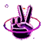 PinkPeaceSign emote