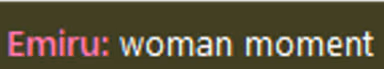 WomanMoment emote