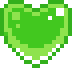 LimeSpinningPixelHeart animated emote
