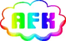 rainbowAFK emote