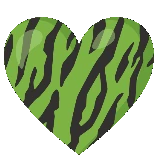 Blackgreenheartgif emote