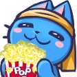 KittenEatPopcorn emote