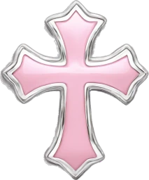 Lightpinkheartcross emote