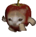 cat_applerunning emote