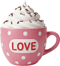 pinklovedotmug emoji