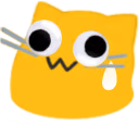 blobcatgooglynervous emote