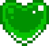GreenSpinningPixelHeart emote