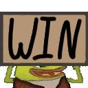 WIN animated emote