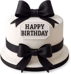 Blackwhitebirthdaycake emote
