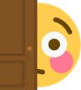 FlushedPeek emote