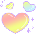 Three_rainbow_hearts static emote