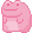 pinkfrog_roll emote