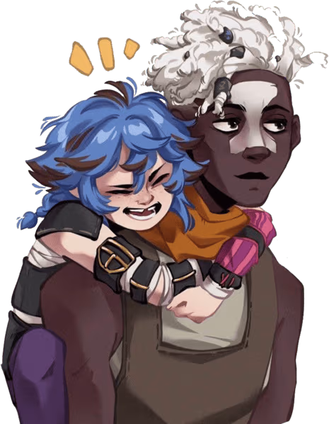 EkkoandIsha_Hug emote
