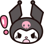 kuromi_exclaim emote