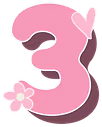 Pink_three_heart_flower emote