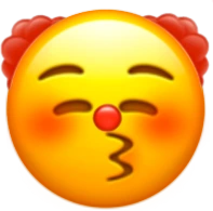 clownkissingface emote