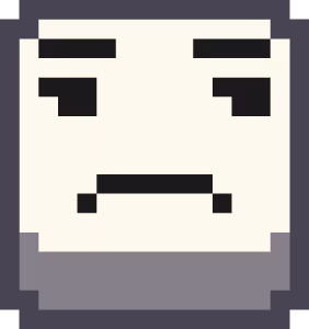 pixel_emoji_unamused emote
